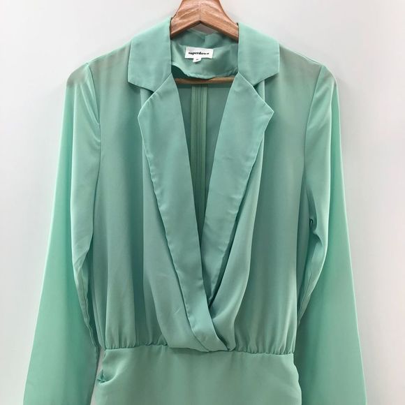 superdown Danijela Mini Dress in Sage M - Picture 3 of 13